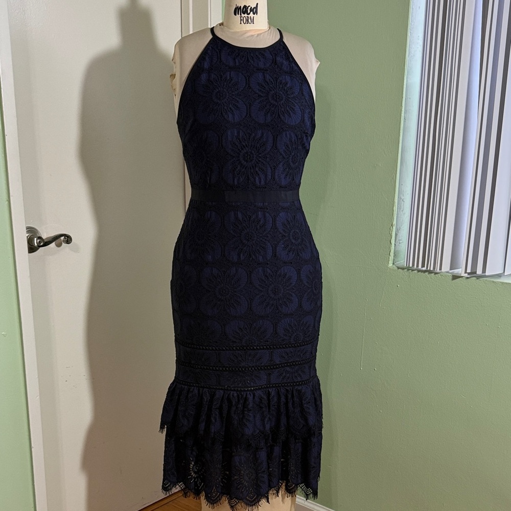 Banana Republic Midnight Floral Midi Dress